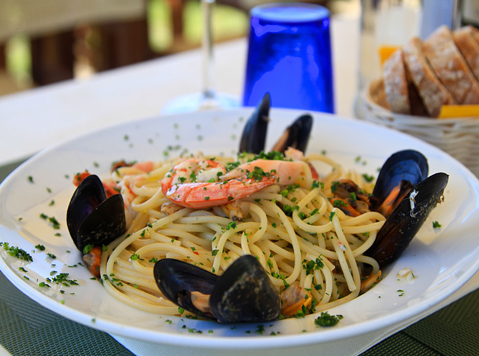 Alcuni piatti del ristorante del Bagno Lido