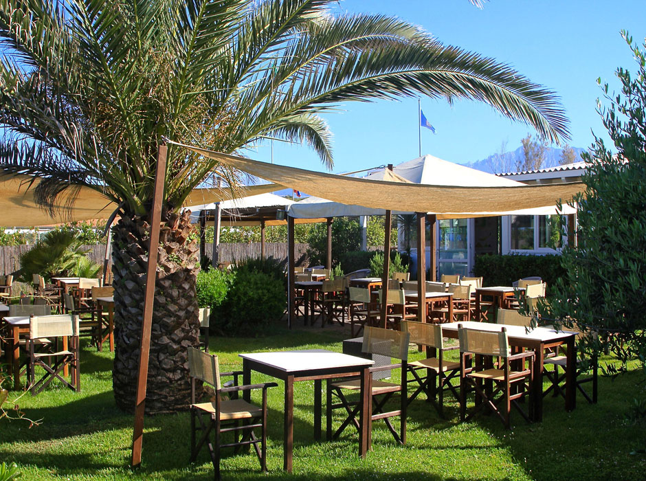 Giardino del ristorante del Bagno Lido