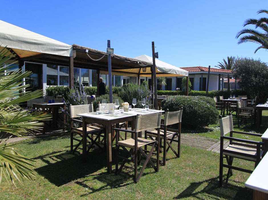 Giardino del ristorante del Bagno Lido