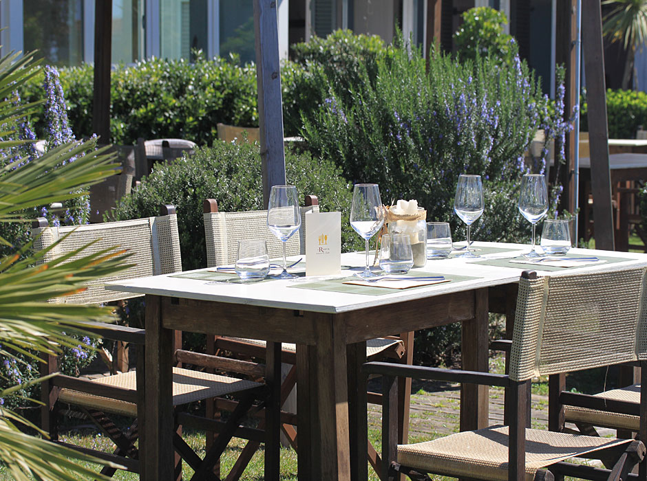 Tavolo del ristorante del Bagno Lido