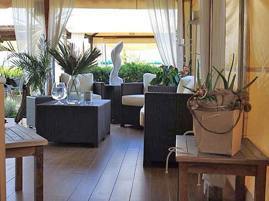 Veranda del ristorante del Bagno Lido