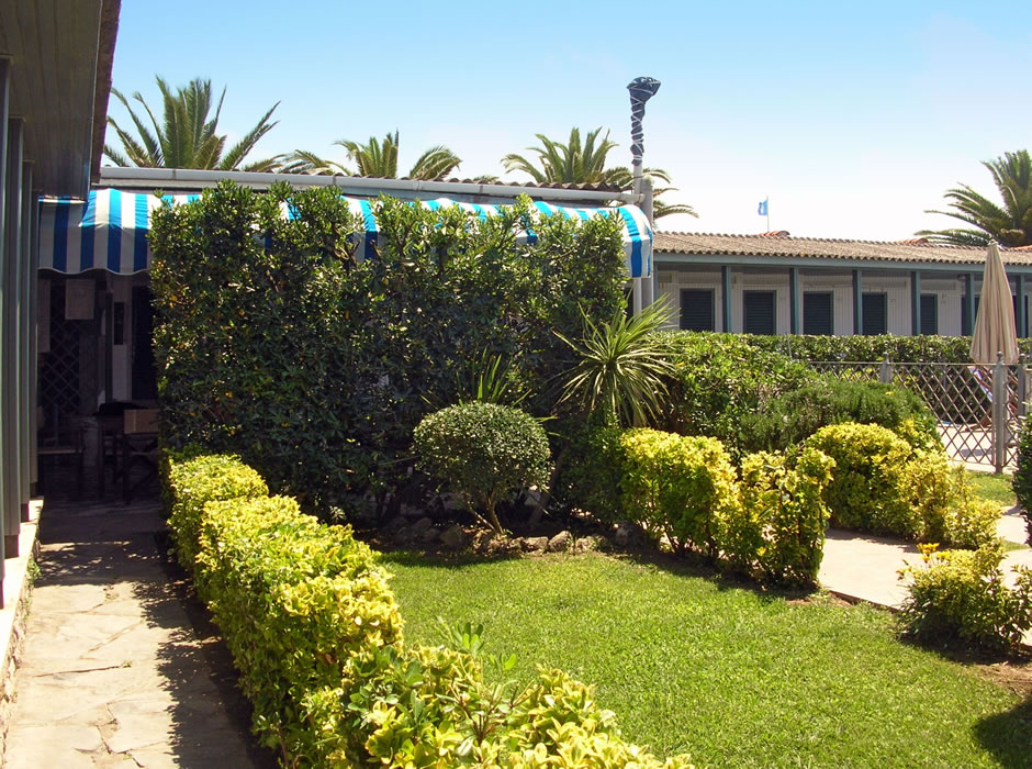 Cabine e giardino del Bagno Lido